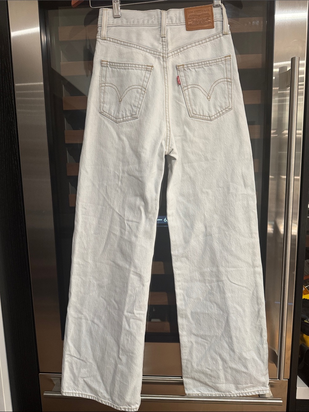 Levi’s Premium Ribcage Wide Leg Jeans Light Wash Size 24 - Picture 5 of 6